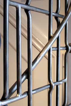 contemporary wrought iron detailing