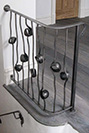 Forged and twisted stair spindles