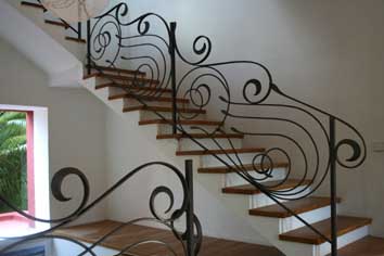contemporary stair railings