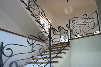 contemporary stair railings