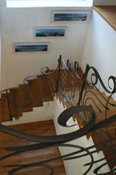 contemporary stair railings
