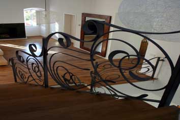 contemporary stair railings