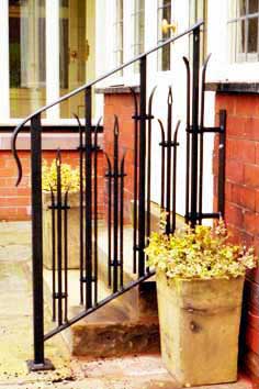 Contemporary Forged Steel Balustrade