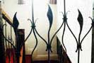 contempory metal stair railings