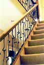 contemporary wrought iron stair rails