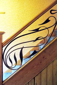 Contemporary Wrought Iron Stair Railings