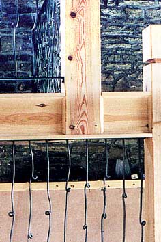alternative knotted steel stair spindles