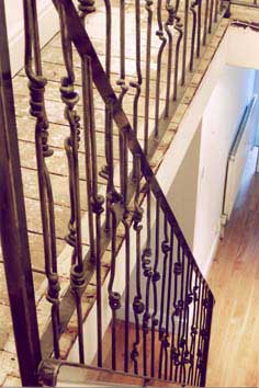 alternative knotted steel stair spindles