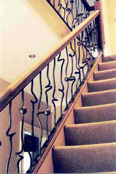 Contemporary Metal Stairs Balustrade 