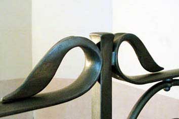 Forged steel handrails