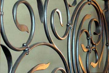 burnished and waxed metallic finish