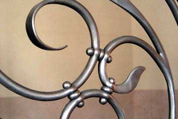 hot punched holes and ball nut detailing