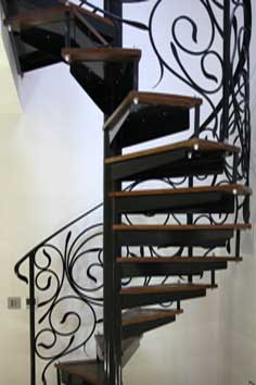 spiral staircase railings