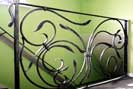 wind swirl  metal stair railings