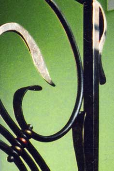 forged steel detailing: hot punched holes