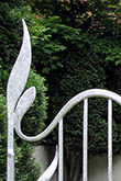 An Art Nouveau inspired garden gate