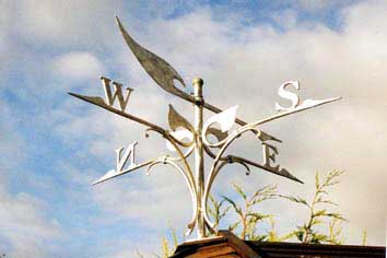 Contemporary Wrought Iron Weather Vane