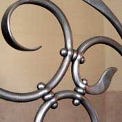 Hot punched hole forged steel balustrade