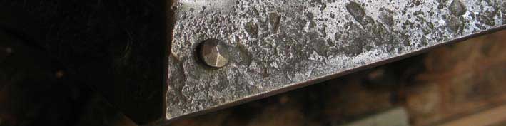 steel textured by forging
