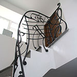 Stairs railings based on musical notation