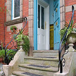 Art Nouveau steel handrails
