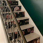 Knotted steel stair railings