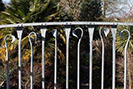 Sweeping and flowing railings for a curved terrace