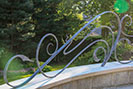 Flowing Metal Railings for a Terrace