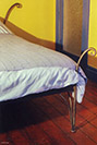 Simple and understated metal bed 