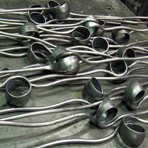 twisted metal spindles
