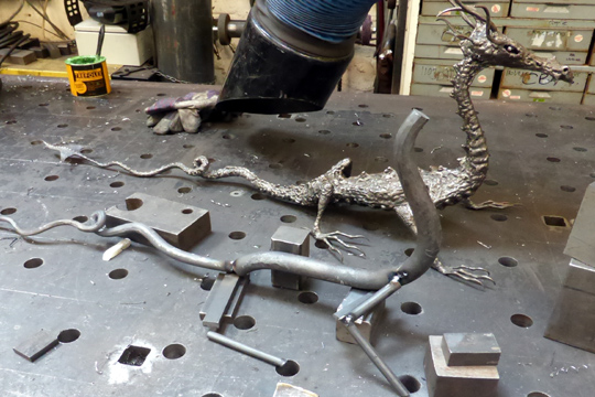 Steel dragon armature