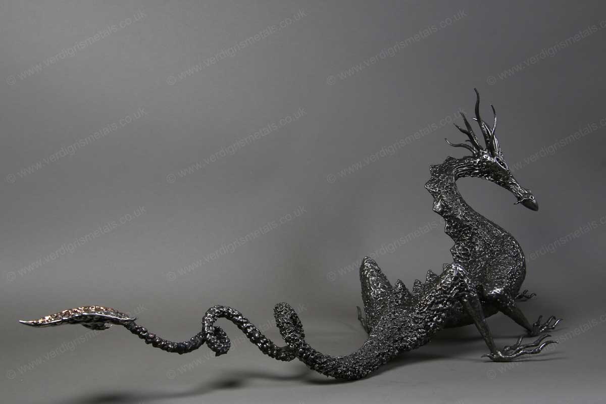 Welded Steel Dragon Sculpture