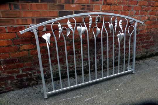 sculptural balustrade for a Juliet balcony