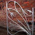 A fanatsy inspired gate with elements of dragon and butterfly
