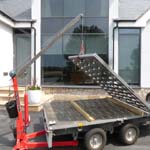 Lifting a heavy modern metal gate