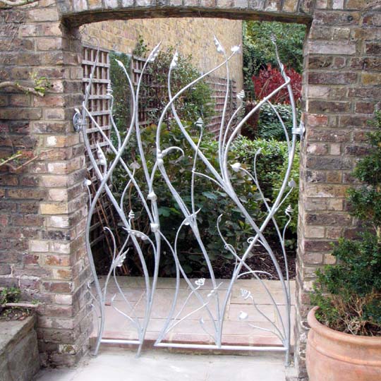 A Blacksmith S Blog Sculptural Garden Gate, Metal Art Garden Gates