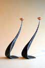 angle iron candlesticks 