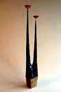 contemporary metal candlestick 