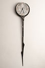 steel and aluminium clock 