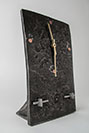 contemporary steel clock 