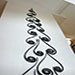 Forged steel wall sculpture