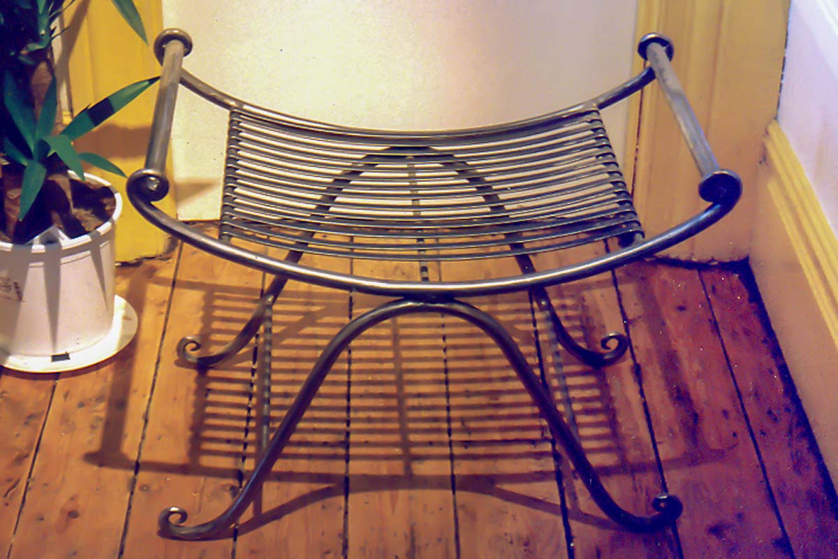 Wrought Iron Egytptian Stool