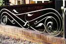 creative flowing wrought iron railings