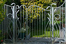 Art Nouveau inspired garden gates