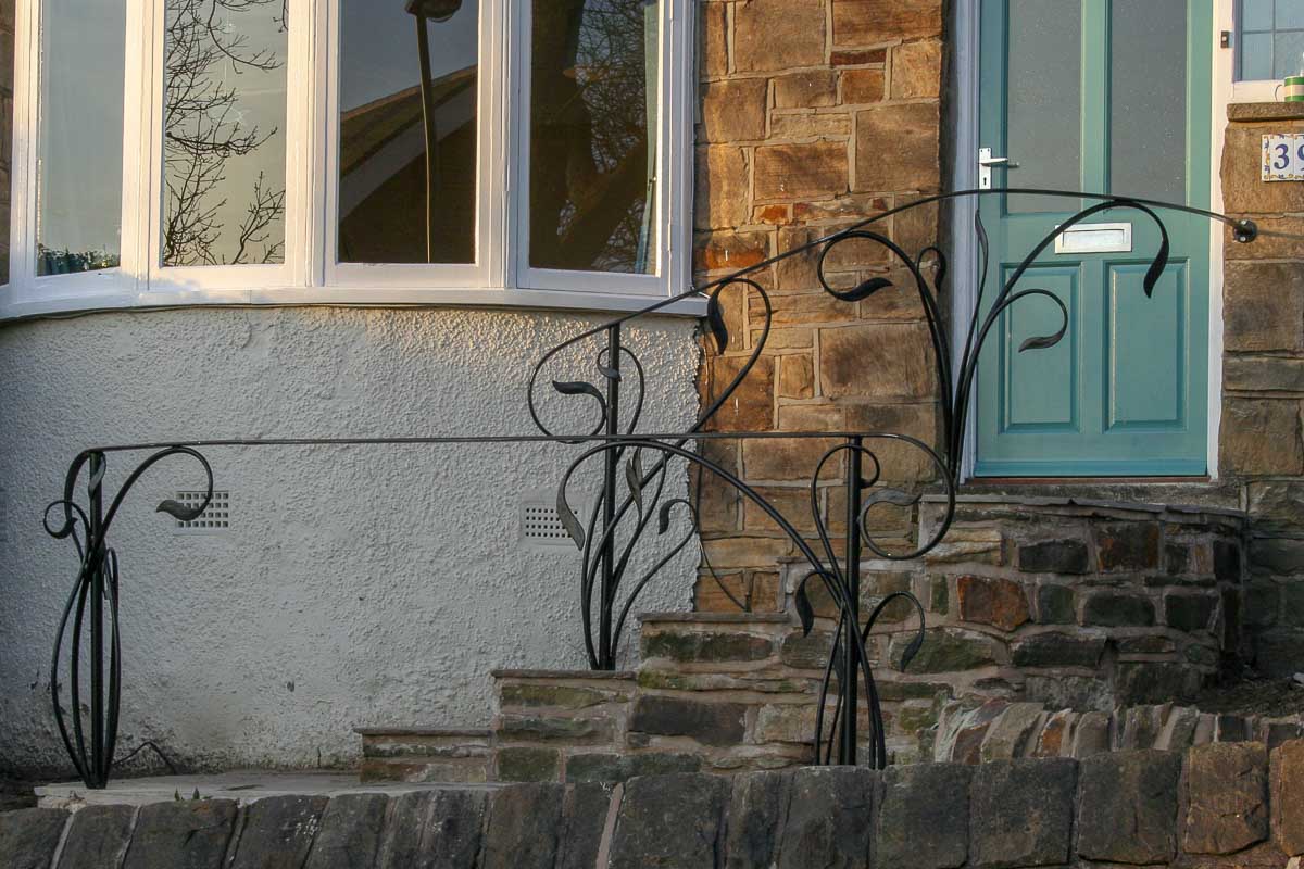 Bespoke Forged Steel handmade Handrail