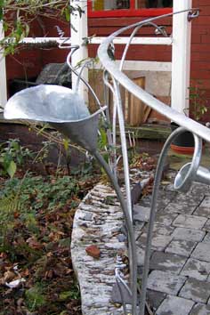 Contemporary Organic Wrought Iron Handrail