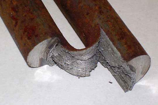 fractured wrought iron