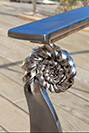 Ammonite inspired handrails for Jurassic Coast 