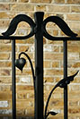 Simple understated railings reclaimed by nature