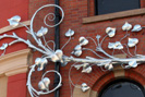 galvanised steel tree wall sculpture